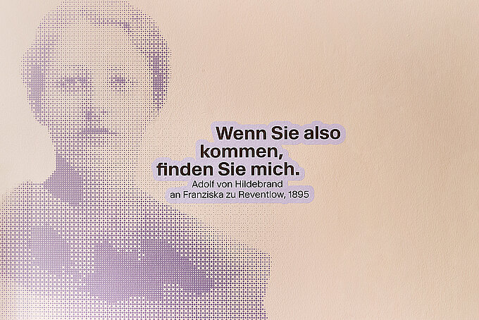 A glimpse into the exhibition ‘Maria Theresia 23: Biography of a Munich Villa’ (opens enlarged image)