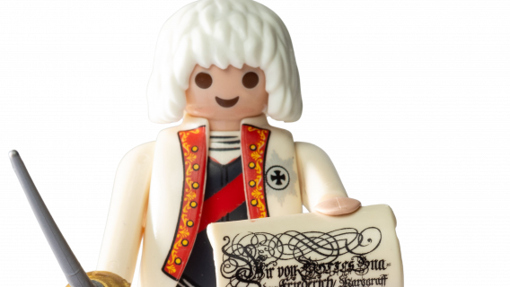 Playmobilfigur des Markgrafen Friedrich